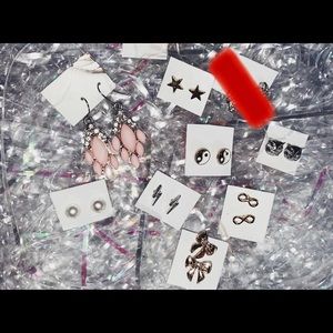 18 pcs never worn earrings